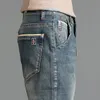 Herenbroek heren stretch skinny jeans mode casual katoenen denim slanke broek mannelijke Koreaanse broek streetwear merk kleding 230414