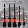 Interior Car Paint Maintenance Detailing Brush Drill Brushes For Tire Rim Cleaning Detail Set Exterior Dry Wash Drop Delivery Mobi Dhrg9