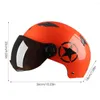 Cascos de motocicleta Casco facial Viseras de doble lente abierta Hombres Mujeres Verano Bicicleta de carretera eléctrica Scooter Moto