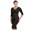 Bel karın şekillendirici düz renk shapewear göğüslü shapewear yüksek sıkıştırma faja sutyen bel antrenörü 230413