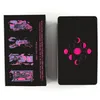 Greeting Cards Neon Moon Deck Pocket Size With K Box For Fate Divination Board Game And A Variety Of Tarot Options 220725 Drop Deliv Dh9Fc