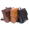 Рюкзак мужчина кожа Vintage для подросткового ноутбука портативные пакеты дизайнерские мальчики Travel Thin School Luxury Mochila Drop Delive Lage DH1HK