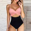 Kvinnors badkläder baddräkt Kvinnor Bodysuit Beachwear Monokini Push Up Plus Size Bikini Solid Bathing Swime Wome Woman 230414