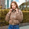 Designer-Damenjacke, Luxusmarke, Dreiecks-Badge-Jacke für Damen, modische, klassische Parkas, Herbst-Winter-warmer Mantel, Pufferjacke, Größe S–XL