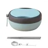 Set sets 1 set lunchbox gemakkelijk te reinigen Bento anti-scalding draagbare ingebouwde bestek kast container warmtebehoud