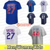 Personalizzato 8 Ian Happ 16 Patrick Wisdom Jersey Nico Hoerner Marcus Stroman Willson Contreras Christopher Morel Seiya Suzuki Ernie Banks Ryne Sandberg Yan Gomes Baseball