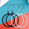 100st förvaringsställ metall Silk Scarf Hanger Round Ring Organizer Toroidal Circle Garment Belt Tie Handduk Hylla Hållare