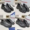 Men Loafers Monolith Sneakers Women Soft Cowhide Platform Sneaker Triangle Logo Leather Shoes Chunky Trainers size 35-46