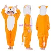 Rompers Children Pyjamas Unicorn Onesies Pajamas Animal Kigurumi Wolf Costume Cartoon Anime Cosplay Clothes for Kids 231113