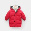 Piumino per bambini Capispalla per bambini Abbigliamento invernale Ragazzi adolescenti Ragazze Parka imbottito in cotone Cappotti addensare giacche lunghe calde 231113