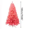 Decoraciones navideñas PVC Árbol cifrado Adornos rosados Escena Decoración Accesorios Regalos de año para niños