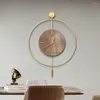 Wanduhren Geschenk Home Clock Stücke Elegante Art Deco Einzigartige klassische Wohnzimmer Runde Designer Nordic Duvar Saati Dekor