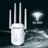 Router Wifi Extender 1200Mbps Ripetitore Wi-Fi Wireless Dual Band 2.4 5Ghz W Ifi Router A Lungo Raggio Booster 4 Antenna Amplificatore Wi-Fi Q231114