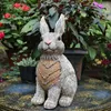 Figurine decorative Decorazione da giardino fatta a mano Cortile Giardinaggio all'aperto Resina Creativa Cartoon Animal Emulational Ornaments