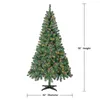 Dekoracje świąteczne 65 stóp Prelit Madison Pine Artificial Tree Holiday Decor with Lights Stand 231113