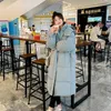 長いknlong膝の長さ冬の新しい女性韓国語バージョンは綿ジャケットを失い、女性のために厚くなった