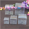 Gift Wrap 8 Size Square Plastic Clear Pvc Boxes Transparent Waterproof Box Carry Cases Packaging For Jewelry/Candy/Toys Lz0743 Drop Dhq1D