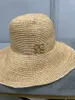 Wide Brim Hats Raffi Straw Hat For Women Sunhat Summer Sun Protection Beach Large Foldable Female