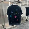 Tees Mens Designers T Shirt Man Womens tshirts مع رسائل طباعة الأكمام القصيرة القمصان الصيفية الرجال فضفاضة الحجم S-XXXL J827S