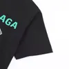 Męska koszulka w stylu banknotów Wzór Design Moda Osobowość Bawełniany top z nadrukiem o dużej nazwie Bawełniany Casual Krótkie rękawy Odzież ponadgabarytowa