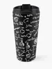Vattenflaskor Science Chemistry PatternTravel Coffee Mug Espresso Cups