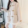 Womens Wool Blends Abrigo Ropa Mujer Korean Fashion Sheep Coat AllMatch Winter Soft Warm Jacket Sheepskin For Women 231113