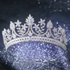 Pinces à cheveux HIMSTORY luxe Micro pavé complet cubique Zircon diadème couronne scintillante princesse zircone accessoires de mariage