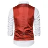 Mens Vests Wine Red Jacquard Suit Vest Business Banquet Wedding Party Groom Dress Tops Size XXLS 231113