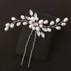 Wholesale handmade gold pearl crystal wedding bridal hair pin Fashion Headwear hair Jewelry