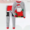 Kleidungssets Baby Jungen Weihnachtsmann Kleidung Set Winter Weihnachtskostüm Baby Home Kleidung Kinder Kleinkind Jungen Kleidung Kinder Pyjamas Sets 231113