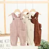 Overalls Fashion Baby Overalls Autumn Suspender Trousers Spring Infant Pants born Boys Romper Toddler Corduroy Girls Jumpsuit 230414