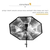 Livraison gratuite Portable 95 cm 375 " Softbox parapluie octogonal avec support de lumière en nid d'abeille support de support de chaussure chaude pour Flash Speedl Sqhs