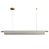 Pendant Lamps Nordic Simple LED Strip Restaurant Bar Lamp Modern Designer Acrylic Study Office Light