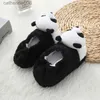 Chinelos Crianças Criança Menina Chinelos Interior Inverno De Pelúcia Sapatos Quentes Dos Desenhos Animados 3D Panda Kid Menino Sola De Borracha Macia Calçados Para Bebês Itens L231114