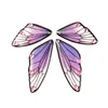 Charms 40sts Rainbow Gradient Transparent Harts Wing Pendants For Women Glitter Dopp Earrings Jewelry Making 231113
