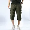 Shorts masculinos de verão masculino de bolso de bolso multifuncional masculino algodão masculino khaki mass shorts táticos calças curtas S-5xl Free Belt 230414