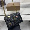 Borse firmate Borsa a tracolla con catena di caviale Diamond Lattice da donna Borsa tote da lavoro casual da donna alla moda