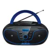 مكبر صوت Freeshipping CD Mini Portable CD Boombox Smeker MP3 USB FM Radio Wireless Aure Aux STEREO SPEAKER EWADQ