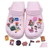 Shoe Parts Accessories Cute 2D 3D Shoes Charms Pvc Clog Croc Buckle Fashion Decorations Drop Delivery Otzfu