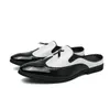 Loafers sandaletler mavi beyaz ayakkabılar erkek hafif ayakkabılar rahat kayma karşıtı erkekler yürüyüş sürücü ayakkabıları