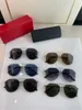 Moda carti Diseñador Cool gafas de sol moda para hombre ojo simple marco dorado sapo espejo piloto polarizado protección UV