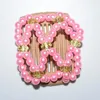 Hair Clips Pink Shining Beads Small Green Size Golden Magic Comb 20 Pcs/lot Easy To Use