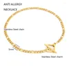 Link Armbanden Roestvrij Stalen Sieraden 2024 Vrouwen Verklaring Ketting Twist Chain Vierkante Toggle T Bar Sluiting Gouden Kraag Choker