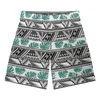 Shorts masculinos polinésio tribal havaiano totem tatuagem havaí imprime básico curto verão casual fitness sweatpants ginásio treino malha esporte