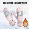 Gants de ski Gants de Ski de Snowboard pour femmes d'hiver gants de sport de cyclisme en plein air coupe-vent imperméables à l'eau froide écran tactile mitaines de neige 231114