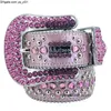 مصمم أحزمة الأزياء الكلاسيكية BB BLTS Simon Mens Womens Rhinestone Belt مع Bling Rhinestones Miss Seller 2000