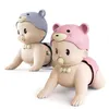 Electric/RC Animals Baby Pacifier Doll Crawling Toys For Spädda pusselleksaker för barn Elektriska småbarn Lär dig klättra Montessori Toys 6-12 månader 230414