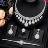 Missvikki – ensemble de 4 pièces de collier et boucles d'oreilles pour femmes, grand bracelet de luxe Noble, bague de mariage, fête de dubaï en russie