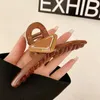 Designer pour femmes Triangle Hair Clips For Women Girls Brand P Letter Claw Barrettes Hairpin Hairclip