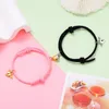 Charm Bracelets 2023 Fashion 2pcs/pair Matching Couple Bracelet For Lovers Cute Heart Magnet Braslet Valentines Day Braclet Attract